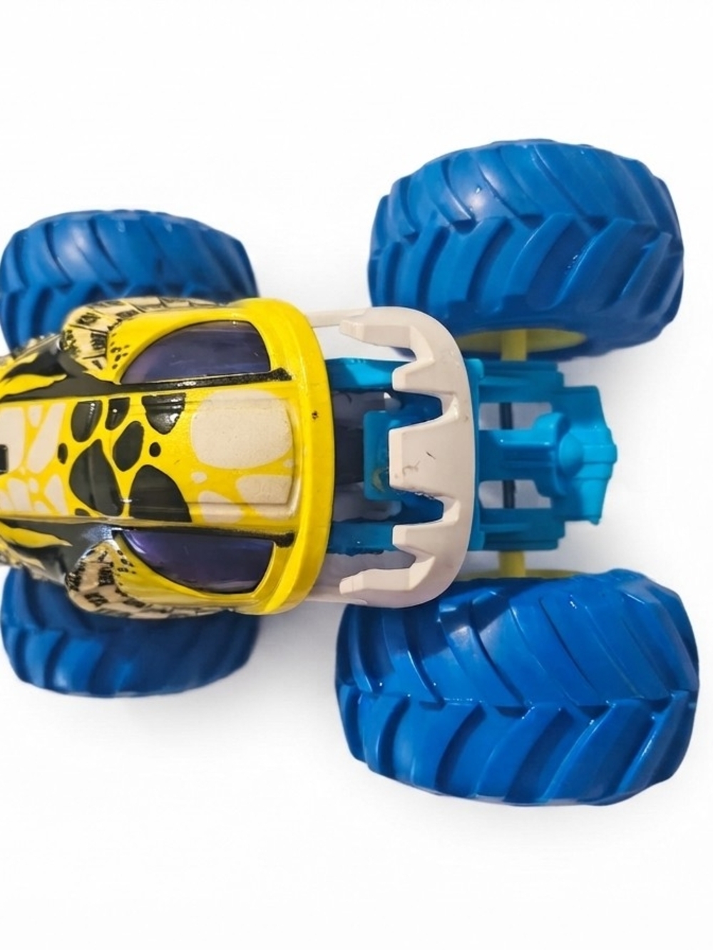 Yellow and Blue Kids Monster Truck Toy - Durable Off-Road Play